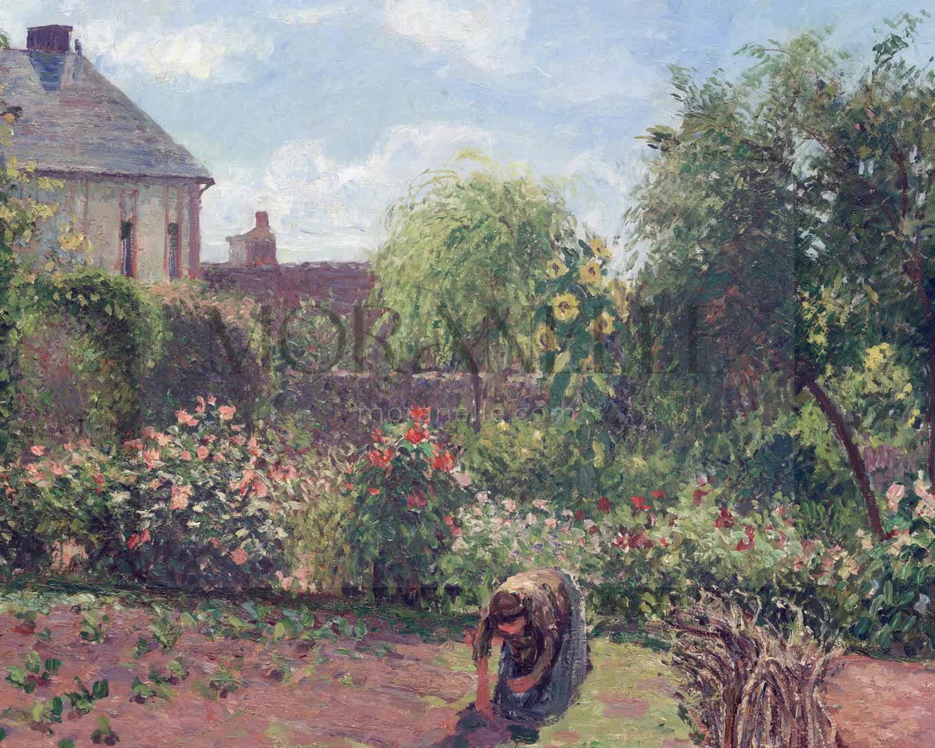 Camille Pissarro, Le jardin d'Eragny – short video preview showing how the painting appears on Samsung Frame TV.