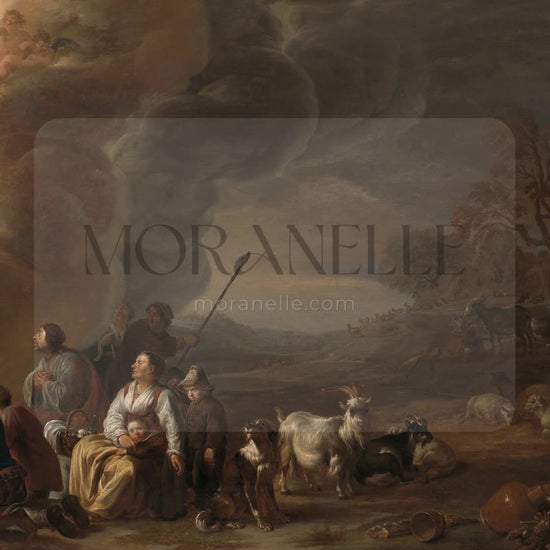 Cornelis Saftleven, The Annunciation to the Shepherd – short video preview showing how the painting appears on Samsung Frame TV.