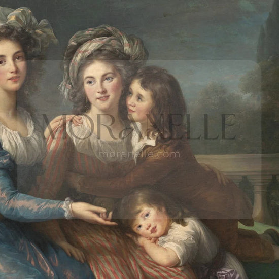 Élisabeth Vigée Le Brun, La marquise de Pezay et la marquise de Rougé avec ses fils Alexis et Adrien – short video preview showing how the painting appears on Samsung Frame TV.