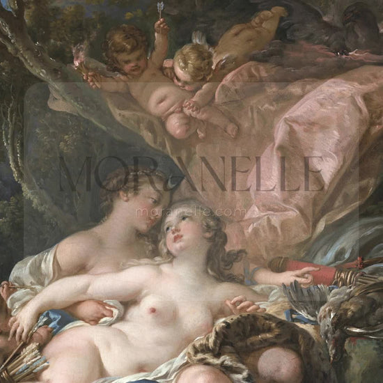 François Boucher, La Nymphe Callisto, séduite par Jupiter sous les traits de Diane – short video preview showing how the painting appears on Samsung Frame TV.