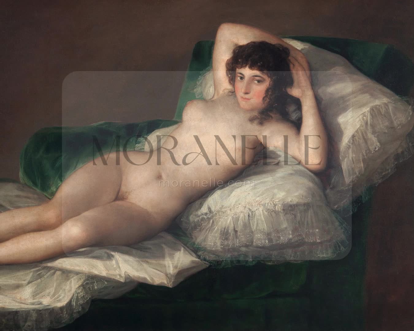 Francisco de Goya, La Maja Desnuda – short video preview showing how the painting appears on Samsung Frame TV.
