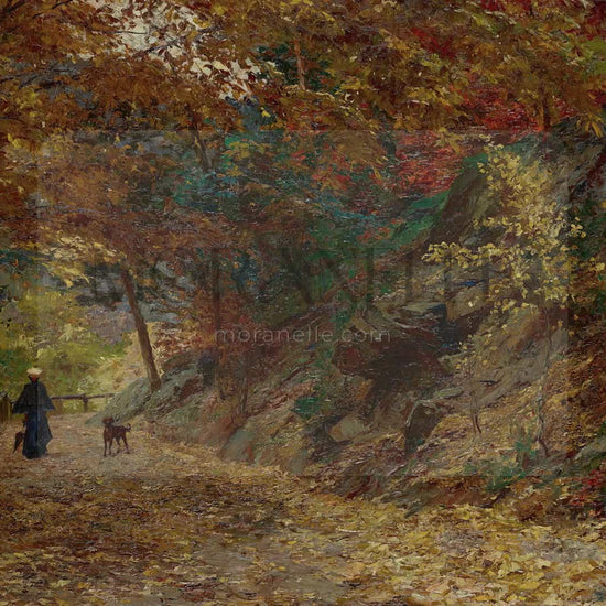 Olga Wisinger-Florian, Fallendes Laub – short video preview showing how the painting appears on Samsung Frame TV.