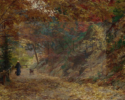 Olga Wisinger-Florian, Fallendes Laub – short video preview showing how the painting appears on Samsung Frame TV.