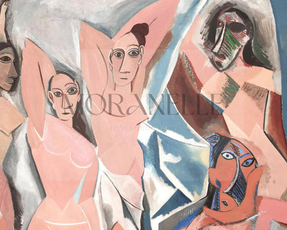 Pablo Picasso, Les Demoiselles d Avignon – short video preview showing how the painting appears on Samsung Frame TV.
