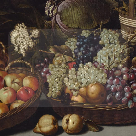 Floris van Schooten, Still life with fruits and vegetables with Christ in Emmaus – short video preview showing how the painting appears on Samsung Frame TV.