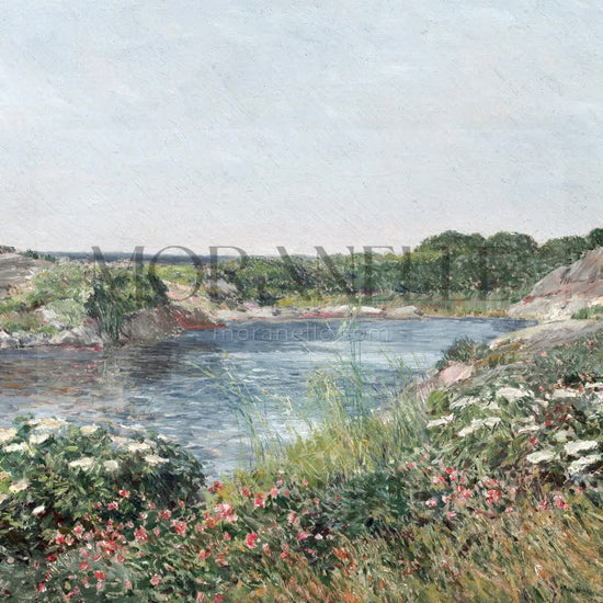Frederick Childe Hassam, The Little Pond, Appledore – short video preview showing how the painting appears on Samsung Frame TV.