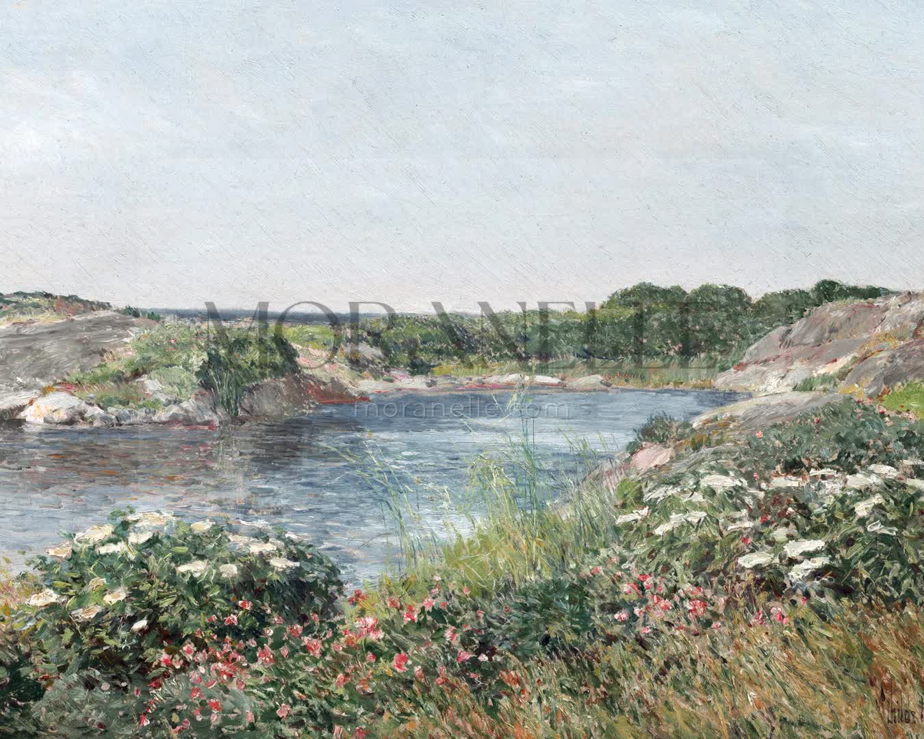 Frederick Childe Hassam, The Little Pond, Appledore – short video preview showing how the painting appears on Samsung Frame TV.