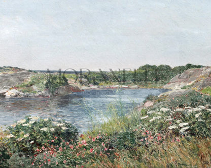 Frederick Childe Hassam, The Little Pond, Appledore – short video preview showing how the painting appears on Samsung Frame TV.
