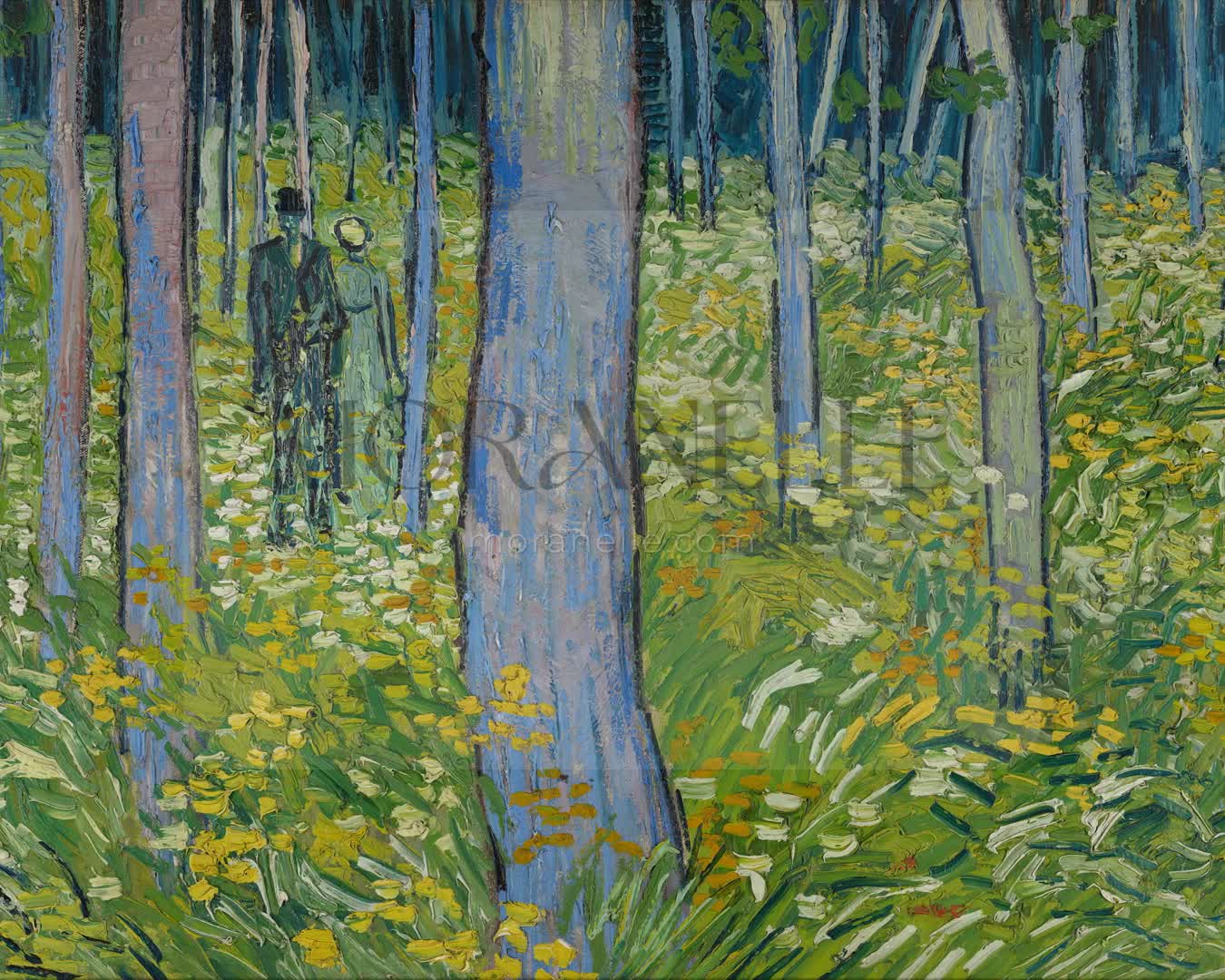 Vincent van Gogh, Undergrowth with two Figures – short video preview showing how the painting appears on Samsung Frame TV.