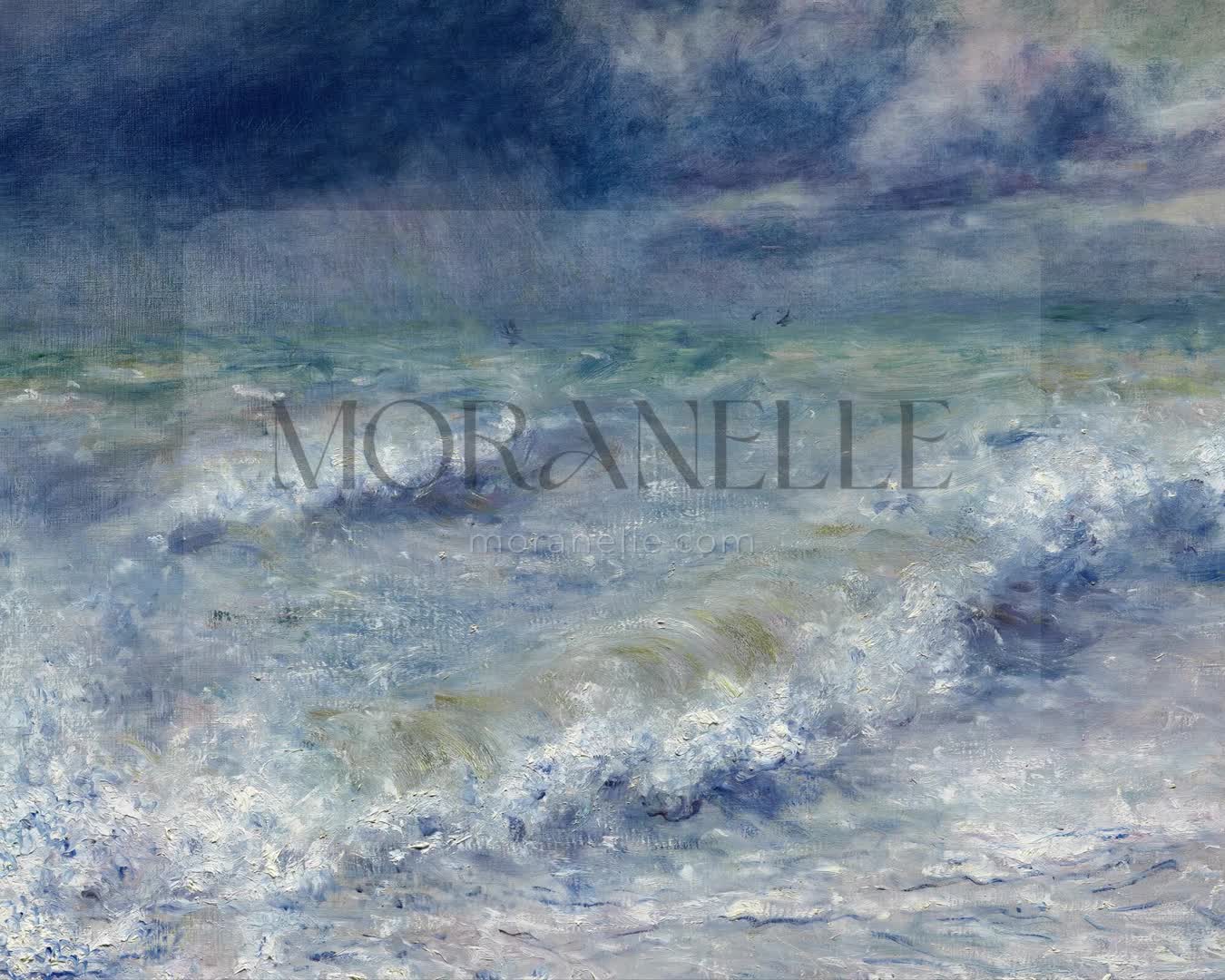 Auguste Renoir, La Vague – short video preview showing how the painting appears on Samsung Frame TV.