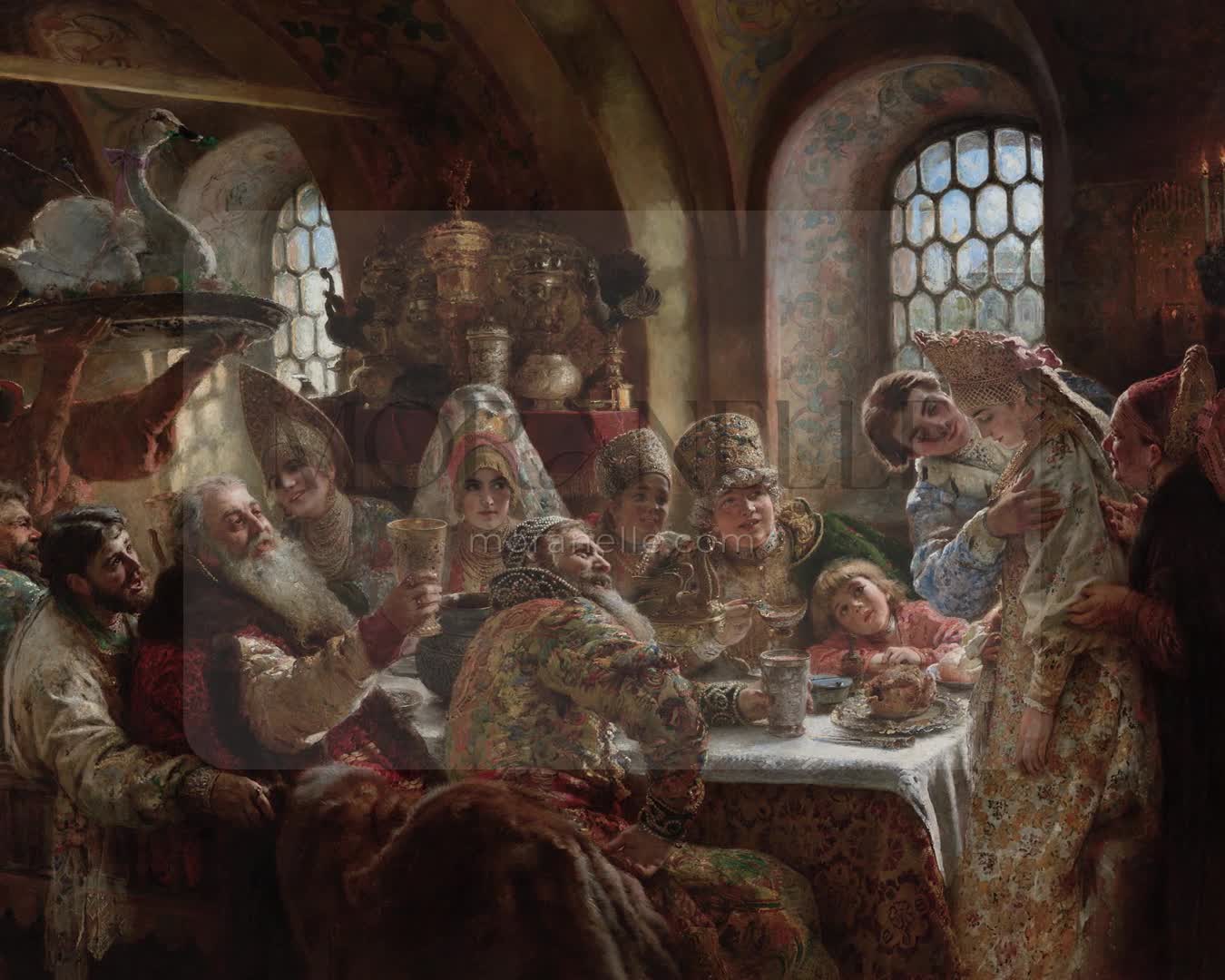 Konstantin Makovsky, A Boyar Wedding Feast – short video preview showing how the painting appears on Samsung Frame TV.