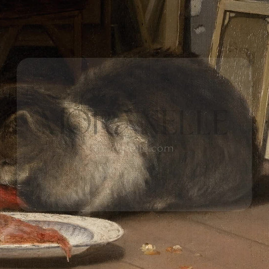 David Jacobsen, Katten i atelieret – short video preview showing how the painting appears on Samsung Frame TV.