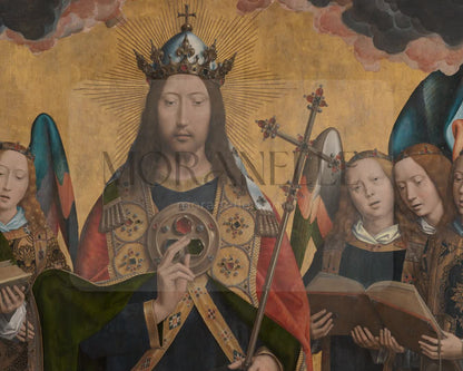 Hans Memling, Christus met zingende en musicerende engelen – short video preview showing how the painting appears on Samsung Frame TV.