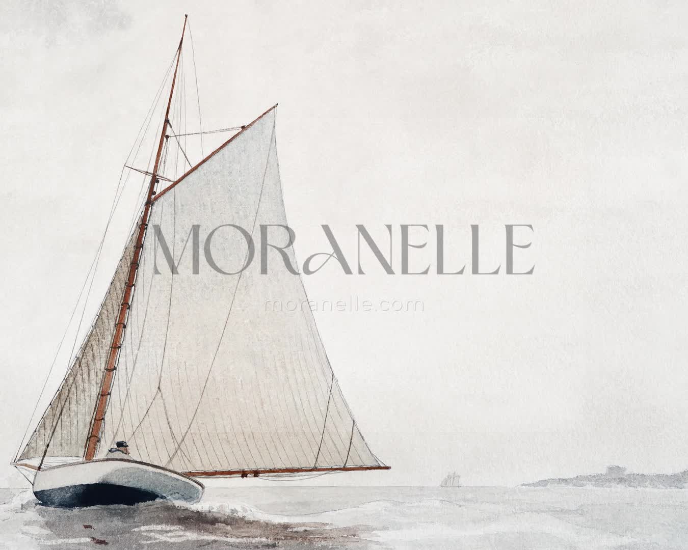 Winslow Homer, Sailing off Gloucester – short video preview showing how the painting appears on Samsung Frame TV.