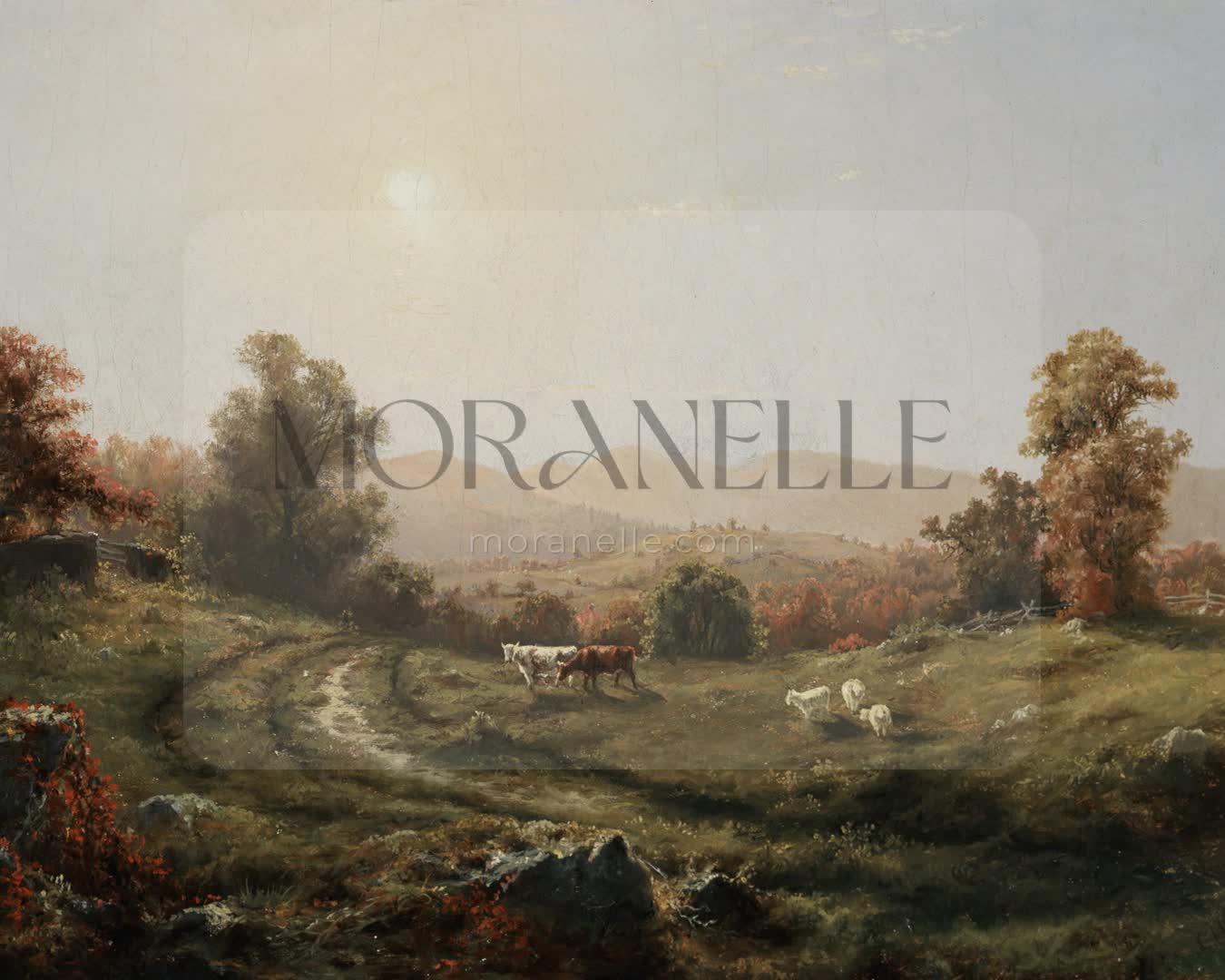 Charles H Moore Landscape - short video preview showing how the painting appears on Samsung Frame TV.