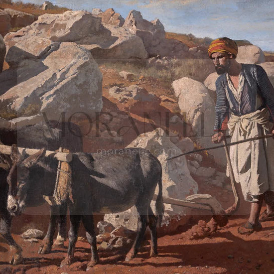 Charles Verlat, Ox and donkey with fellah - short video preview showing how the painting appears on Samsung Frame TV.