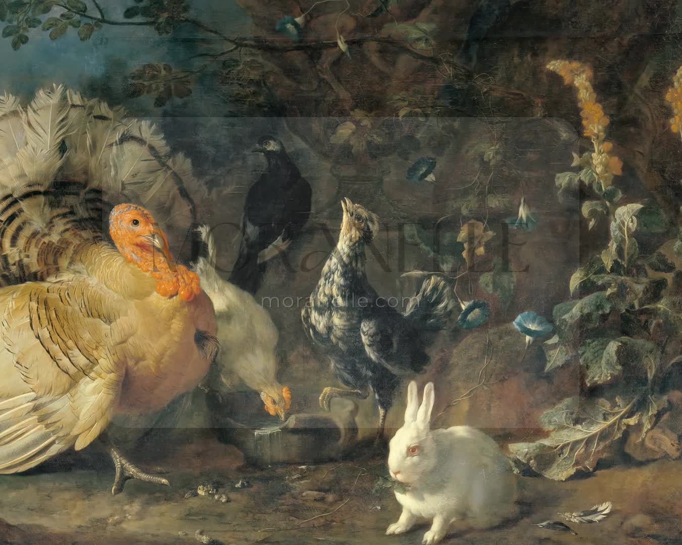 Franz Werner Tamm, Hausgeflügel und Kaninchen - short video preview showing how the painting appears on Samsung Frame TV.