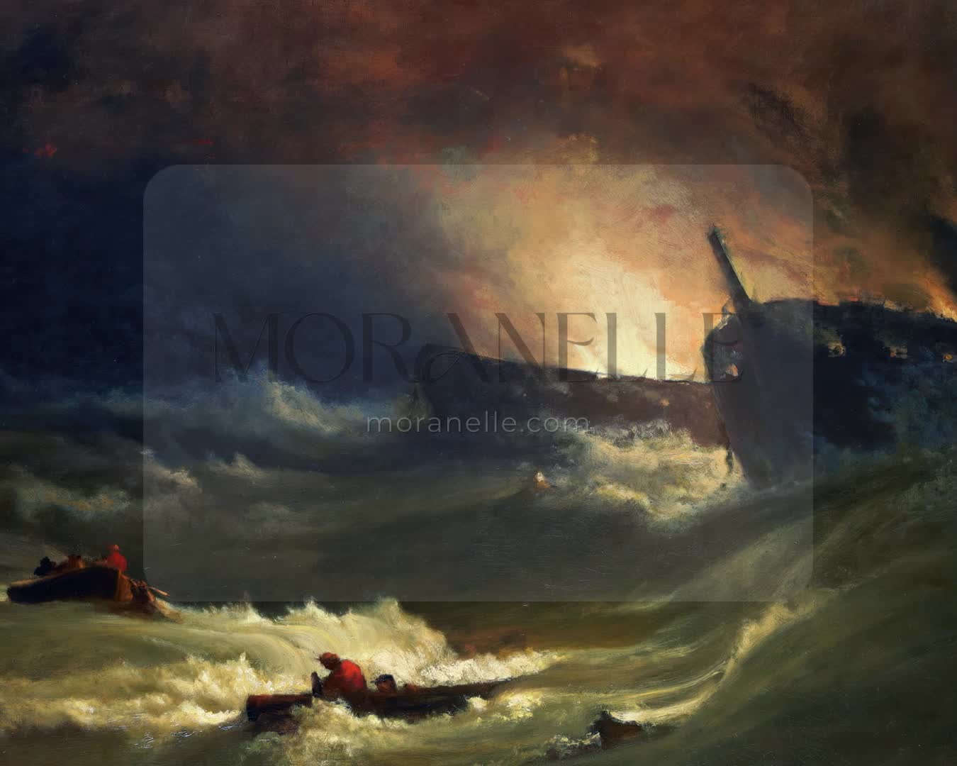 George Inness Tragedy at Sea - short video preview showing how the painting appears on Samsung Frame TV.