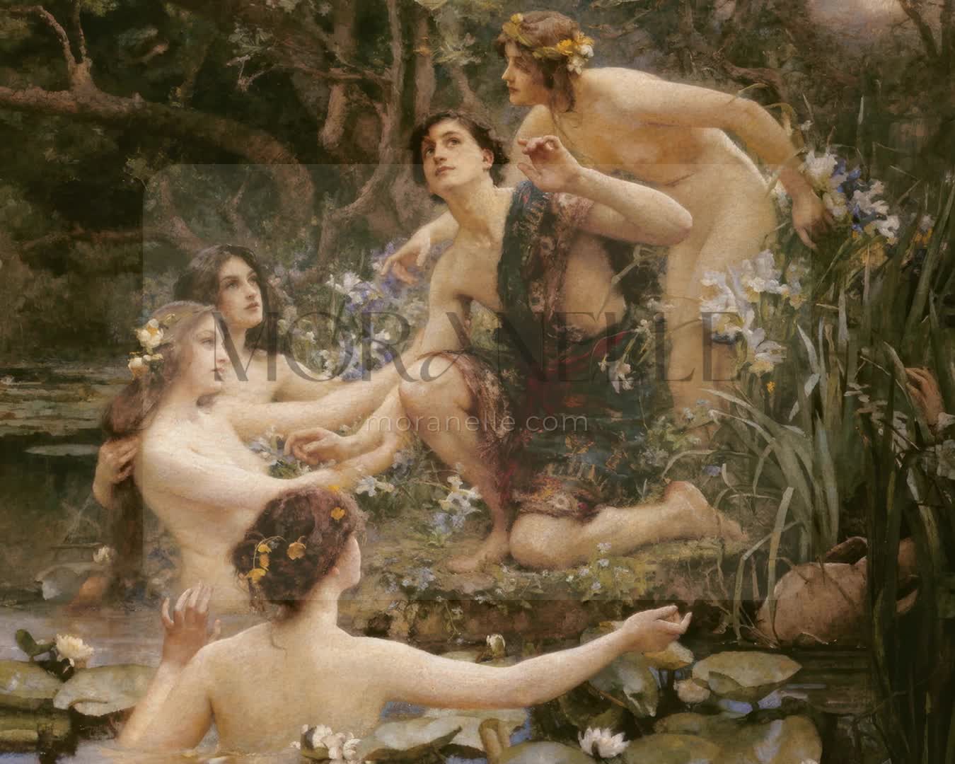 Henrietta Rae Hylas and the Water Nymphs - short video preview showing how the painting appears on Samsung Frame TV.
