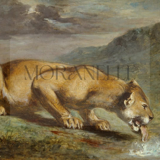 Pierre Andrieu Lionne blessée - short video preview showing how the painting appears on Samsung Frame TV.