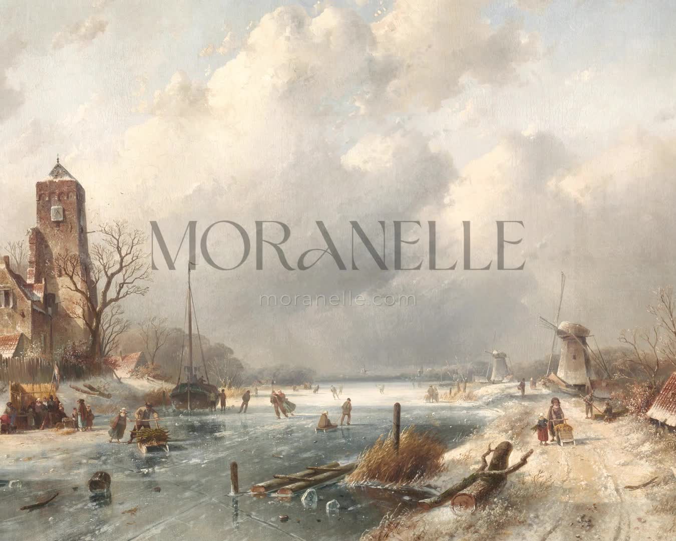 Charles Leickert Wintergezicht - short video preview showing how the painting appears on Samsung Frame TV.