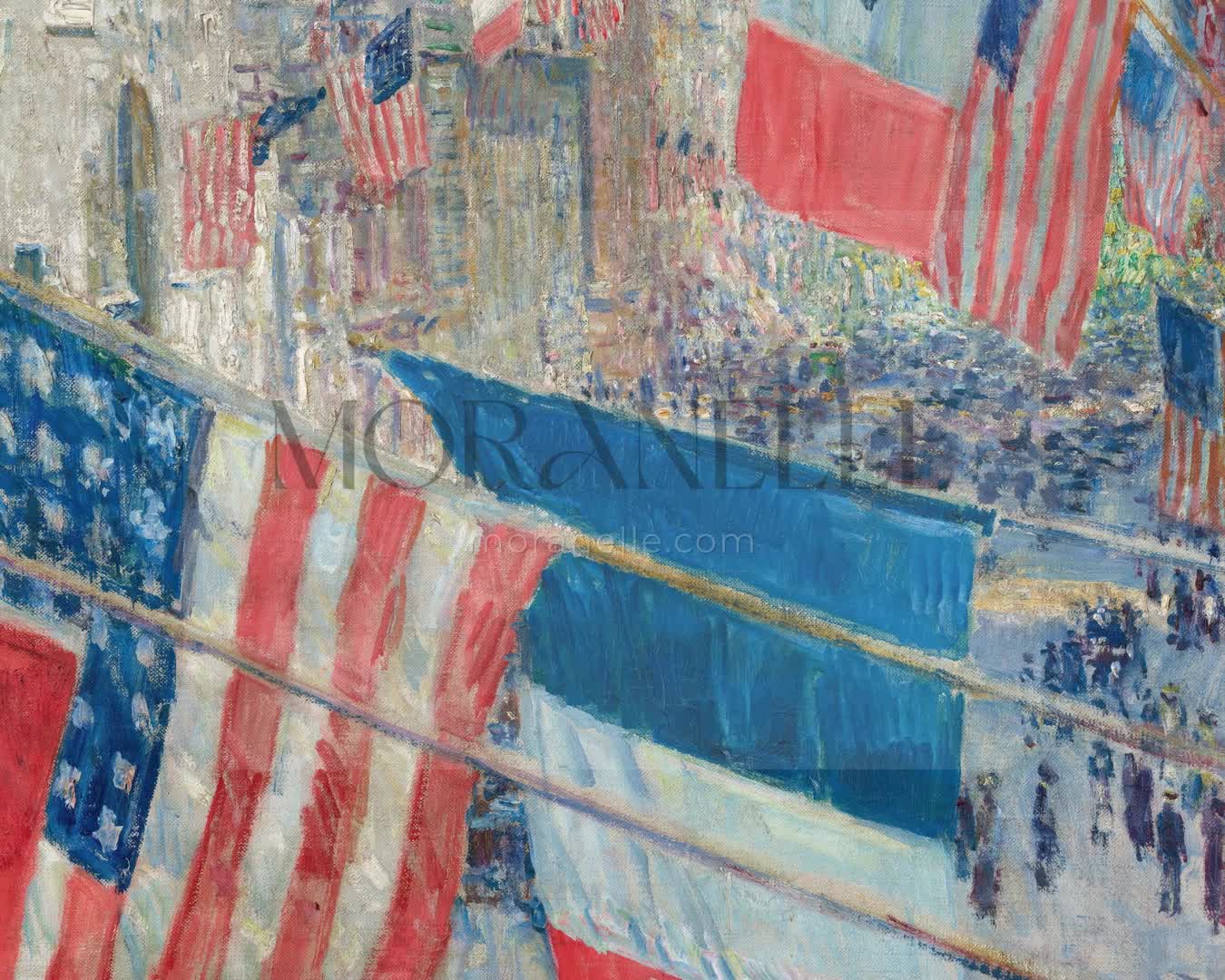 Childe Hassam Allies Day - short video preview showing how the painting appears on Samsung Frame TV.