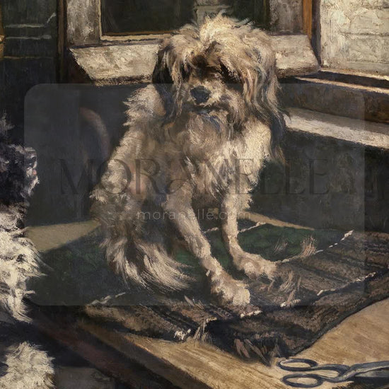 Jan Stobbaerts Dogs - short video preview showing how the painting appears on Samsung Frame TV.