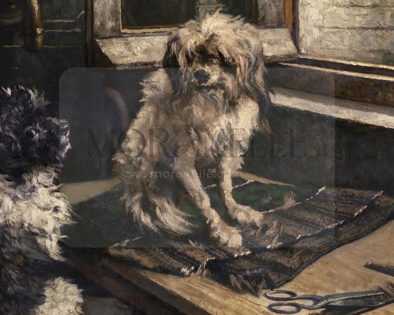 Jan Stobbaerts Dogs - short video preview showing how the painting appears on Samsung Frame TV.