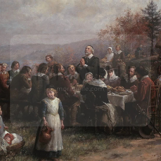 Jennie Augusta Brownscombe-Thanksgiving at Plymouth - short video preview showing how the painting appears on Samsung Frame TV.