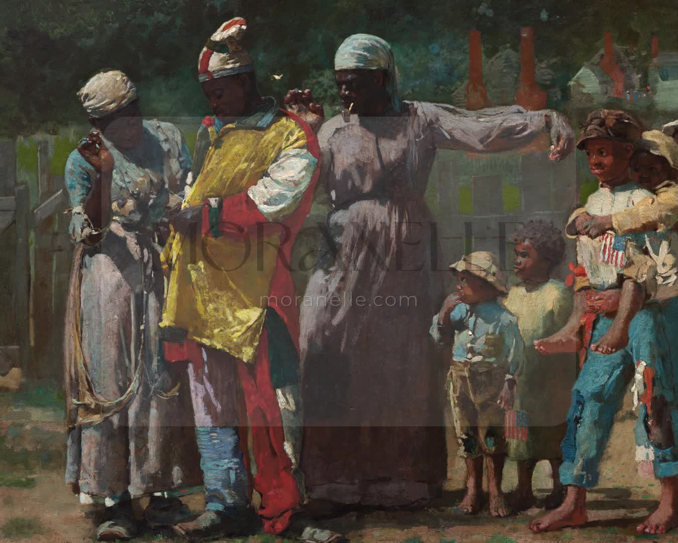 Winslow Homer Dressing for the Carnival - short video preview showing how the painting appears on Samsung Frame TV.